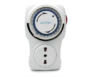 Avidsen - Maison connectée - Programateur Journalier à segment, Couleur : Blanc, Puissance maximal: 3500 W, Utilisation : intérieur, compatible Avidsen, Temps minimum : 15 mins - 103800