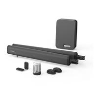 Avidsen Motorisation à vérins pour portail battants-Teha connect-avec feux clignotant-deux telecommandes et photocellules-portail ajouré ou semi ajouré jusqu'a 3.5m et 300kg, Compatible Wifi, Noir