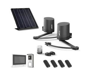 Avidsen Orane 510 Pack Solaire avec Visiophone sans Fil Thomson Air | Portail 2 battants jusqu’à 5 m/500 kg, alimentation solaire, visiophone sans fil, portée jusqu’à 350 m, écran nomade