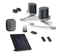 AVIDSEN Orane SE - Pack Motorisation Solaire pour Portail Battant à Bras Articulés - Kit Complet 24V (250kg/2,5m par battant) - Inclus : Panneau Solaire, 3 Télécommandes, Digicode sans Fil