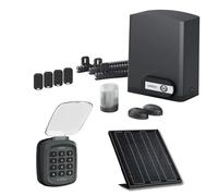 Avidsen Orea 550 Kit Moteur Solaire Portail Coulissant 8m 500kg Digicode | Kit complet avec panneau solaire, 4 télécommandes, clavier sans fil, crémaillère incluse, usage résidentiel