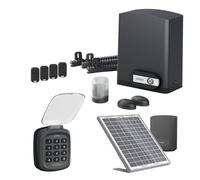 Avidsen Orea 550 - Motorisation pour Portail Coulissant Jusqu’à 8 m et 500 kg, avec kit Solaire, digicode sans Fil et 4 télécommandes au Total, Usage résidentiel