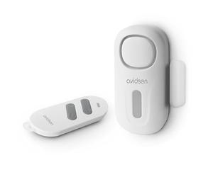 Avidsen Small Doorguard Control Mini-Alarme 120 DB, Télécommande | Contact d’ouverture intérieur, sirène 120 dB, portée radio 30 m en champ libre, télécommande et piles incluses