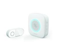 Avidsen Sona, Sonnette Sans Fil, Carillon à Piles avec Flash Lumineux LED, Portée 200m, 36 Mélodies, Volume Réglable 80dB, Plastique Recyclé, Bouton Extérieur IP44, Installation Facile, Blanc
