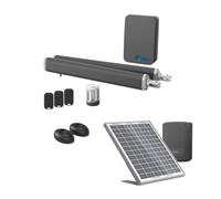 AVIDSEN Teha SE - Pack Motorisation Solaire pour Portail Battant à Vérins - Kit Complet 24V - Inclus : Panneau Solaire, 3 Télécommandes, Photocellules - Installation sans Travaux