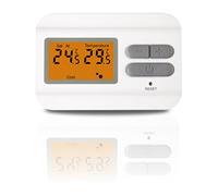 Avidsen Thermostat Numérique LCD Programmable Chaudière & Climatisation, Régulation Précise