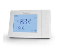 Avidsen Thermostat Programmable Filaire, 6 Périodes par Jour | Programmation hebdomadaire, 6 périodes par jour, précision 0,5 °C, modes économie et hors gel, chaudière ou PAC compatible
