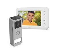 Avidsen - Visiophone 7 pouces sans fil autonome avec platine solaire et batterie - Touches sensitives-Gère l'ouverture de portail ou portillon-6 sonneries - memoire de pasage-Elia Solar Wave - Avidsen