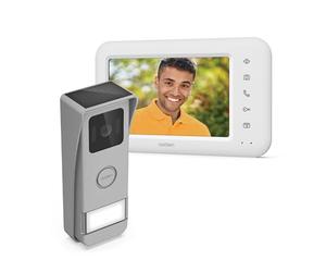 Avidsen - Visiophone 7 pouces sans fil autonome avec platine solaire et batterie - Touches sensitives-Gère l'ouverture de portail ou portillon-6 sonneries - memoire de pasage-Elia Solar Wave - Avidsen