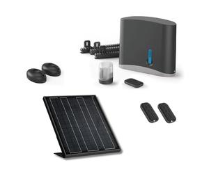 Avidsen Zenia SE, Motorisation Portail Coulissant Solaire, Kit Automatisme Complet, Jusqu'à 4m et 250kg, 3m de Crémaillères, 3 Télécommandes, Panneau Solaire 20W, Photocellules, Sécurité, Sans Fil