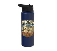 Avignon France Cité des Papes Stainless Steel Insulated Water Bottle