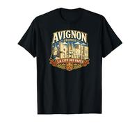 Avignon France Cité des Papes T-Shirt Graphique avec Valeur