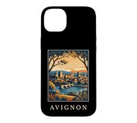 Avignon France Ville Médiévale Rétro Voyage Europe Coque pour iPhone 14 Plus