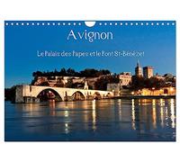 Avignon Le Palais des Papes et le Pont St-Bénézet (Calendrier mural 2026 DIN A4 horizontal), CALVENDO calendrier mensuel