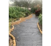 AviiSo Toile de Paillage Anti Mauvaises Herbes 40 cm à 150 cm de large - Tapis de couverture de sol de jardinage anti-mauvaises herbes pour mauvaises herbes dans les vergers (Color : WxL, Size : 0.4