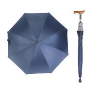 AVIITI Parapluie Canne Réglable En Hauteur Canne-Parasol Multifonction Sécurisée Parapluie Béquille Homme Femme Léger,Bleu,76~80cm/30~31inch