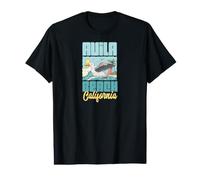 Avila Beach California Vacation Mouette Surf Plage Soleil T-Shirt Graphique avec Valeur