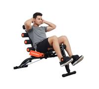 Avilia - Banc de gym multifonctionnel 22 en 1 pour entraînement complet à la maison avec dossier inclinable, siège pivotant, extenseurs élastiques et structure pliable gain de place