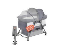 Avilia Berceau de Voyage Next to Me Pliable pour bébé - Lit Portable Compact avec Matelas Doux et moustiquaire intégrée - nacelle de Maison et de Vacances - Fermeture Rapide Gain de Place