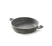 Avilia Casserole haute avec 2 poignées antiadhésives, avec revêtement en pierre, cuisson saine sans huile, résistante aux rayures, idéale pour les sauces et les bouillons, 24 cm, fabriquée en Italie