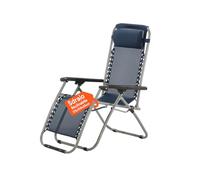 Avilia - Chaise Longue de Jardin inclinable 175 x 65 cm avec Coussin réglable en Textile Anti-UV, Structure Pliable en Acier pour terrasse ou Piscine, Facile à Ranger et résistant jusqu'à 150 kg