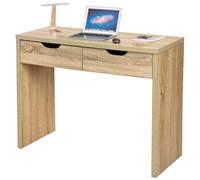 Avilia Console 2 tiroirs en chêne Naturel - Style élégant et Fonctionnel dans Un Seul Meuble pour la Maison ou Le Bureau
