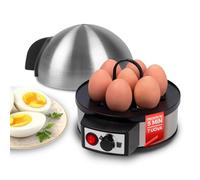 Avilia Cuiseur à œufs compact en acier inoxydable rapide 400 W pour 7 œufs - Bouilloire électrique, design efficace et durable