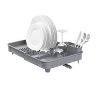 Avilia Égouttoir Extensible pour évier - Fentes pour Assiettes, en polypropylène, Gris, 36 x 51 x 9,5 cm