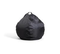 Avilia Fauteuil à Sac Moderne et Polyvalent - Pouf pour intérieur et extérieur, Assise Douce et Confortable pour Relaxation, idéal pour Salon, Chambre et Jardin, 65 x 62 cm, Noir