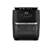 Avilia Four à friteuse à air 12L avec double porte de 6L, 10 programmes préréglés, y compris grille, lécarde et 3 paniers, puissance 2400 W, idéal pour les familles et les dîners nombreux