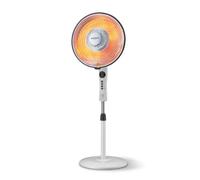 Avilia Four électrique satellite avec élément carbone 550/1100 W, minuterie, télécommande et oscillation pour chauffage domestique rapide et économe en énergie