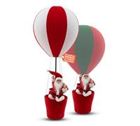 Avilia - Grand ballon de Noël avec Père Noël et arbre décoratif, décoration scénographique pour la maison et les magasins, décoration de Noël originale prête à l'emploi