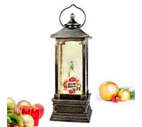 Avilia Lanterne de Noël animée avec musique et lumières LED, 29 x 14 x 14 cm, idéale pour décorer la maison pendant les fêtes de Noël, fabriquée en matériaux résistants et peints à la main, s'adapte à