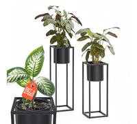 Avilia - Lot de 2 Pots pour Plantes d'intérieur avec Structure en Fer, Design Moderne pour Maison et Balcon, Base Stable, Charge 3 kg, idéal pour décorer et Mettre en Valeur n'importe Quelle pièce