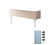 Avilia Lot de 4 Pieds de Table réglables en Acier - Kit Pieds pour Table et Bureau Ø60 mm, Hauteur 830 - 850 mm, Gris chromé
