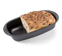 Avilia Moule à pain antiadhésive - Moule à pain : créer du pain artisanal à votre maison - Moule pour préparations sucrées et salées - 37 x 20 x 7 cm - Noir