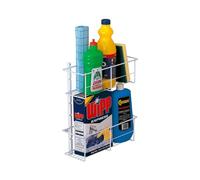 Avilia Organisateur mural multifonction - Étagère pour cuisine, salle de bain et terrasse, en plastique, blanc, 12 x 33 x 37,3 cm