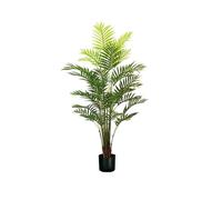 Avilia Palma Areca Artificiel avec 33 Feuilles, 160 cm, Pot avec Mousse Naturelle, Plante décorative pour environnements intérieurs, Design réaliste