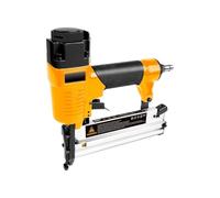 Avilia Pistolet à trombones et clous pneumatiques avec accessoires - Cloueuse pour bois et meubles, pour clous 15-50 mm, trombones 16-40 mm, pression réglable - agrafes non incluses