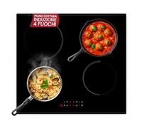 Avilia - Plaque de cuisson à induction 4 feux à encastrer avec contrôle tactile, minuterie de 99 minutes, détection de la casserole et verrouillage enfant pour la sécurité et la cuisine facile à