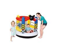 Avilia Playground Gonflable pour Enfants de 3 à 6 Ans avec parois protectrices et 4 Anneaux de Jeu - Matériau résistant pour Un Plaisir sûr dans Le Jardin et Les espaces extérieurs