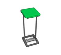 Avilia Porte-savon Mono pour collecte différenciée - 31,5 x 36 x 80 cm, résine de polypropylène recyclée, vert - idéal pour l'intérieur et l'extérieur - poubelle porte-sac.
