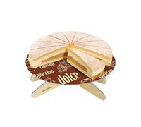 Avilia Présentoir à gâteaux Ø29 cm en carton résistant avec design élégant et motif à thème café