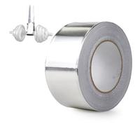 Avilia Ruban en aluminium Répare les fuites 48 x 10 m - Résistant aux hautes températures jusqu'à 250 °C, étanche et anti-corrosion, idéal pour les drains, conduits et tuyaux