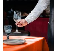 Avilia Set de 100 pièces Nappe | Nappe Coprimaka | Nappes pour Restaurant | Nappe jetable | Nappe de Table | Nappe en TNT 100 x 100 cm, Orange
