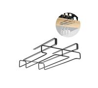 Avilia Sous-plateau porte-bagages pour cuisine - Étagère à suspendre pour cuisine, en métal, 21 x 28 x 7 cm, noir