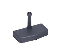 Avilia Support pour parapluie de soleil - Base murale pour parasol stable, remplie de béton, diamètre réglable 21-36 mm, en plastique, 20 kg, anthracite, 50 x 25 x 9 cm