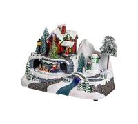 Avilia Village de Noël avec musique et lumières: Ambiance magique pour vos fêtes de Noël ! Lumières scintillantes, Mélodies enchanteresses et atmosphère de Noël unique