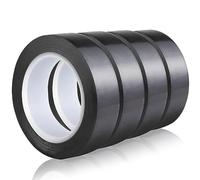 AVIMYA Ruban Isolant en PVC 25 mm x 20 m Ruban Électrique Noir Étanche Résistant à l'humidité pour projets de câblage, réparations et isolation, 4 Rouleau