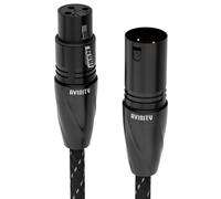 Adaptateur audio XLR mâle - XLR femelle 0,5m plaqué or